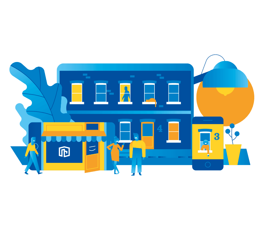 Juumo dashboard and illustration